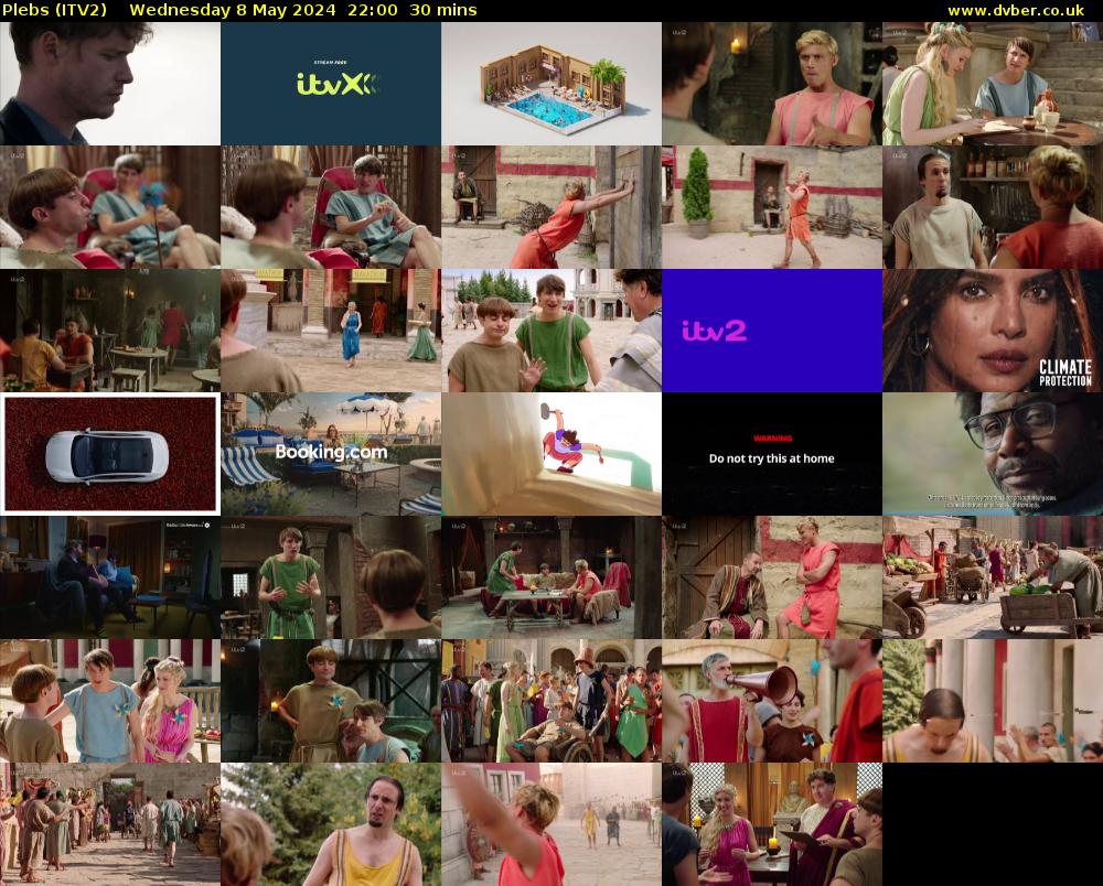 Plebs (ITV2) Wednesday 8 May 2024 22:00 - 22:30