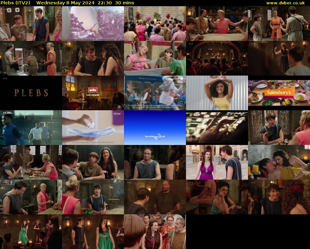 Plebs (ITV2) Wednesday 8 May 2024 22:30 - 23:00