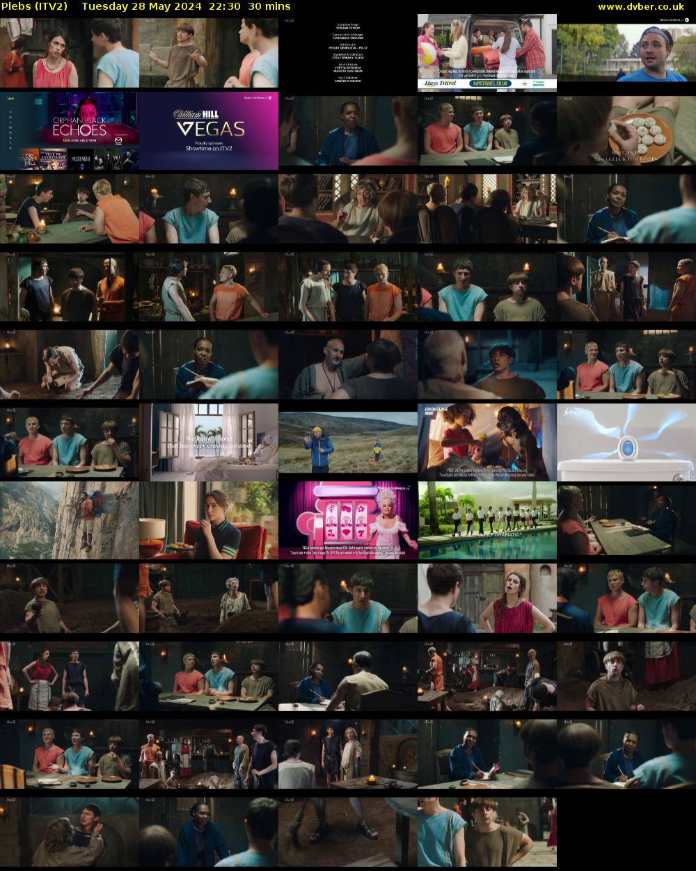 Plebs (ITV2) Tuesday 28 May 2024 22:30 - 23:00