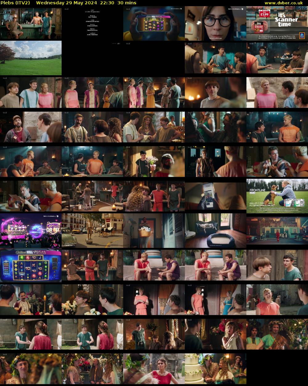Plebs (ITV2) Wednesday 29 May 2024 22:30 - 23:00