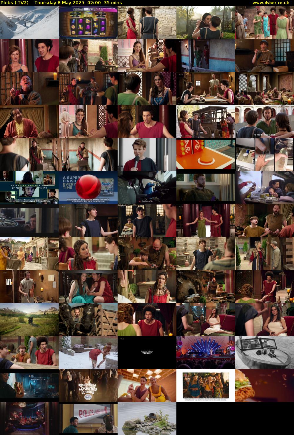 Plebs (ITV2) Thursday 8 May 2025 02:00 - 02:35