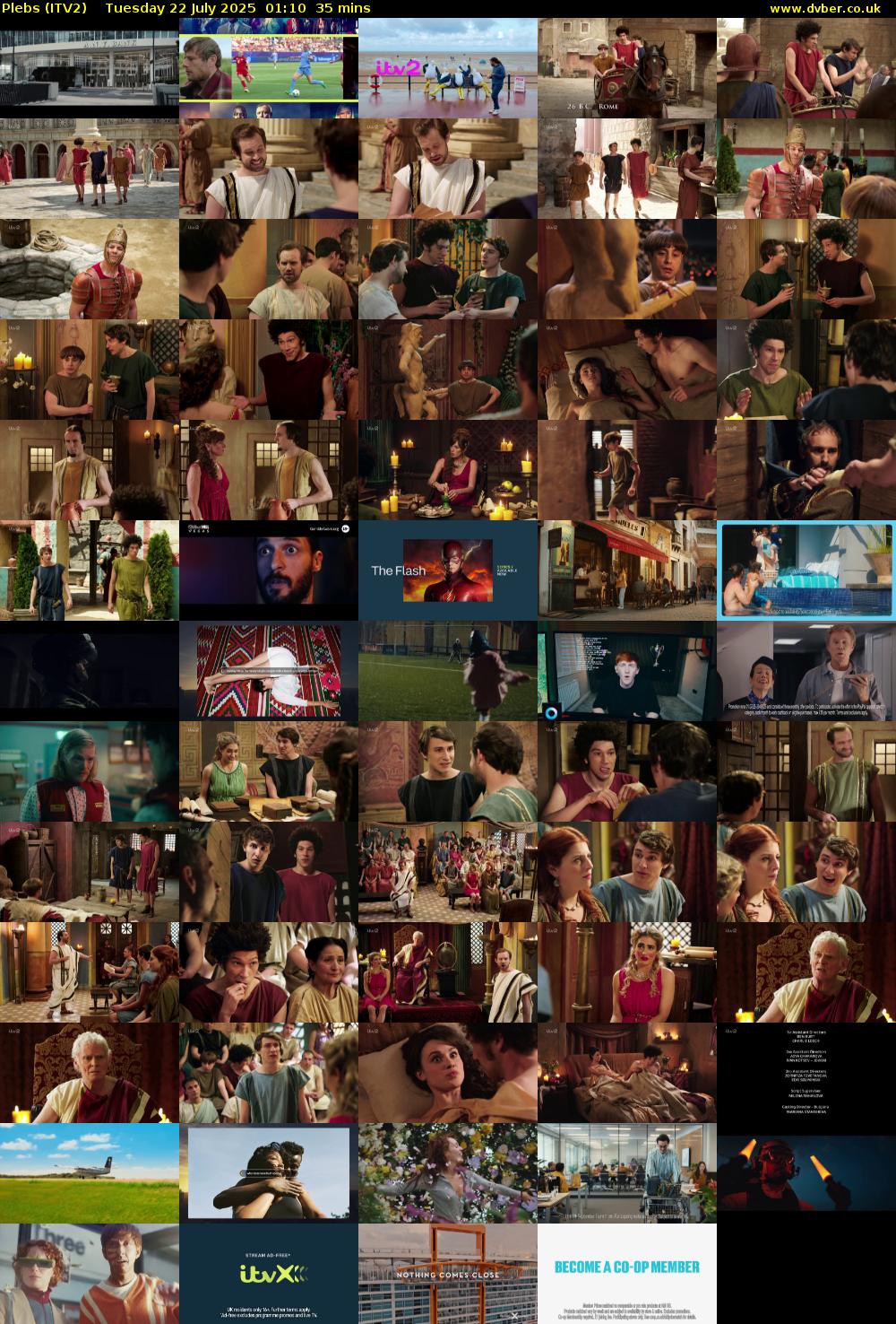 Plebs (ITV2) Tuesday 22 July 2025 01:10 - 01:45