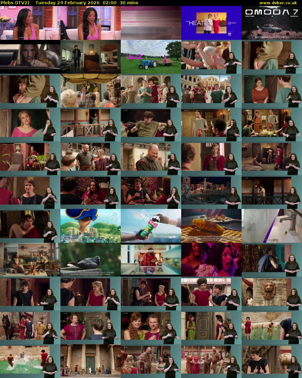 Plebs (ITV2) Tuesday 24 February 2026 02:00 - 02:30