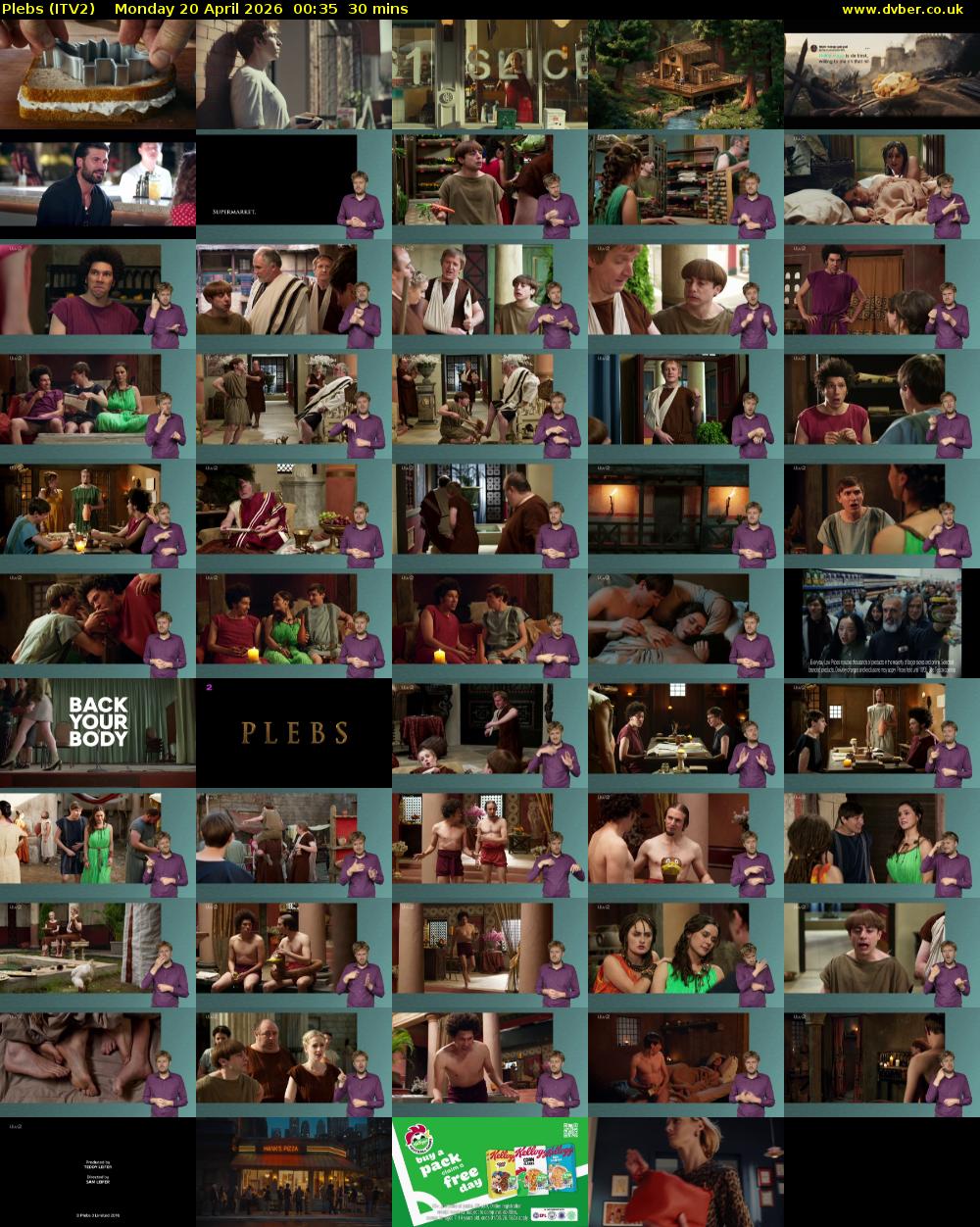 Plebs (ITV2) Monday 20 April 2026 00:35 - 01:05