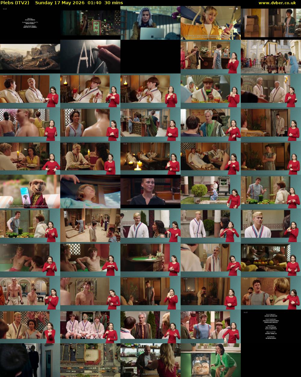 Plebs (ITV2) Sunday 17 May 2026 01:40 - 02:10