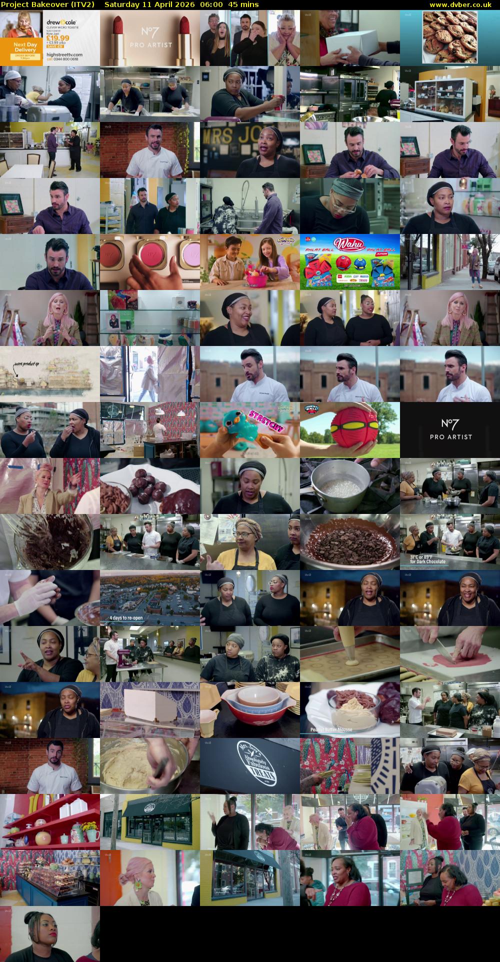 Project Bakeover (ITV2) Saturday 11 April 2026 06:00 - 06:45