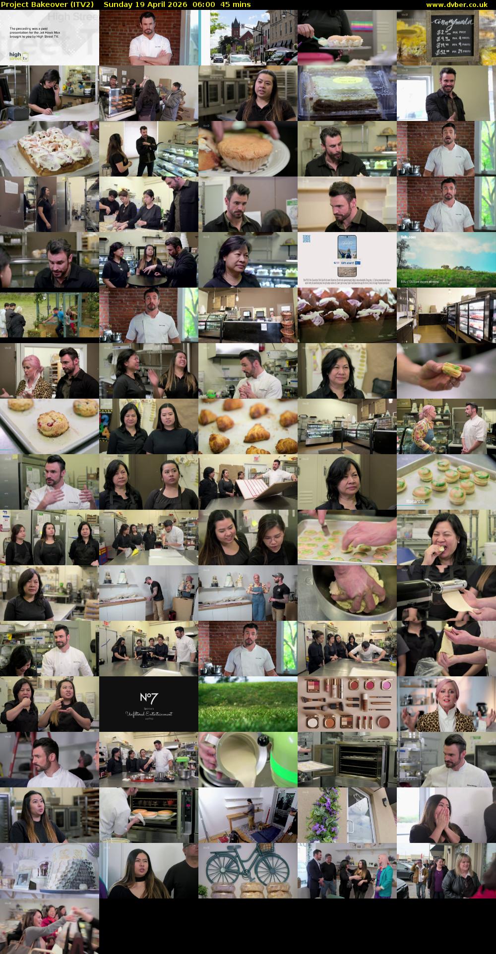 Project Bakeover (ITV2) Sunday 19 April 2026 06:00 - 06:45