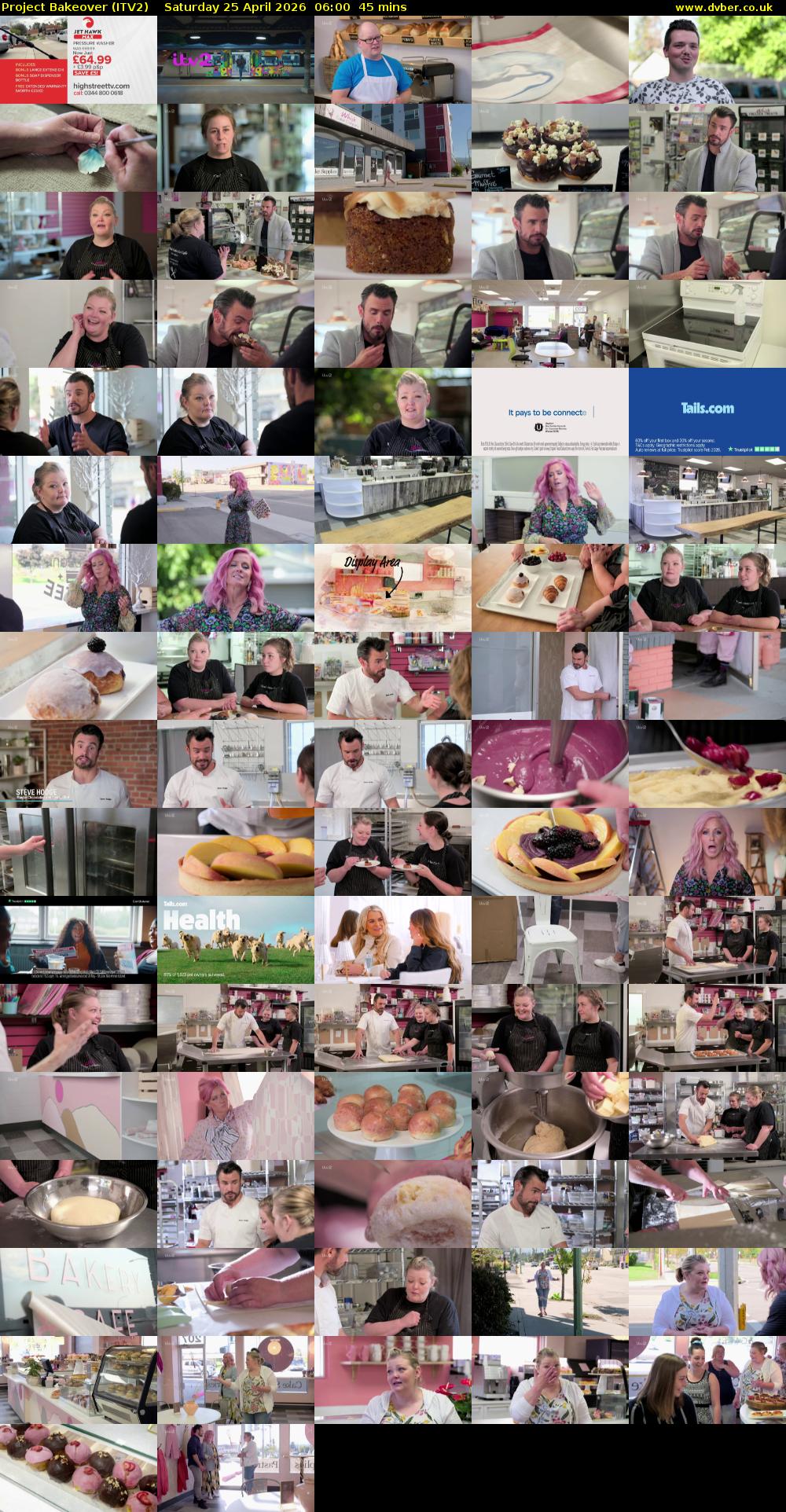 Project Bakeover (ITV2) Saturday 25 April 2026 06:00 - 06:45