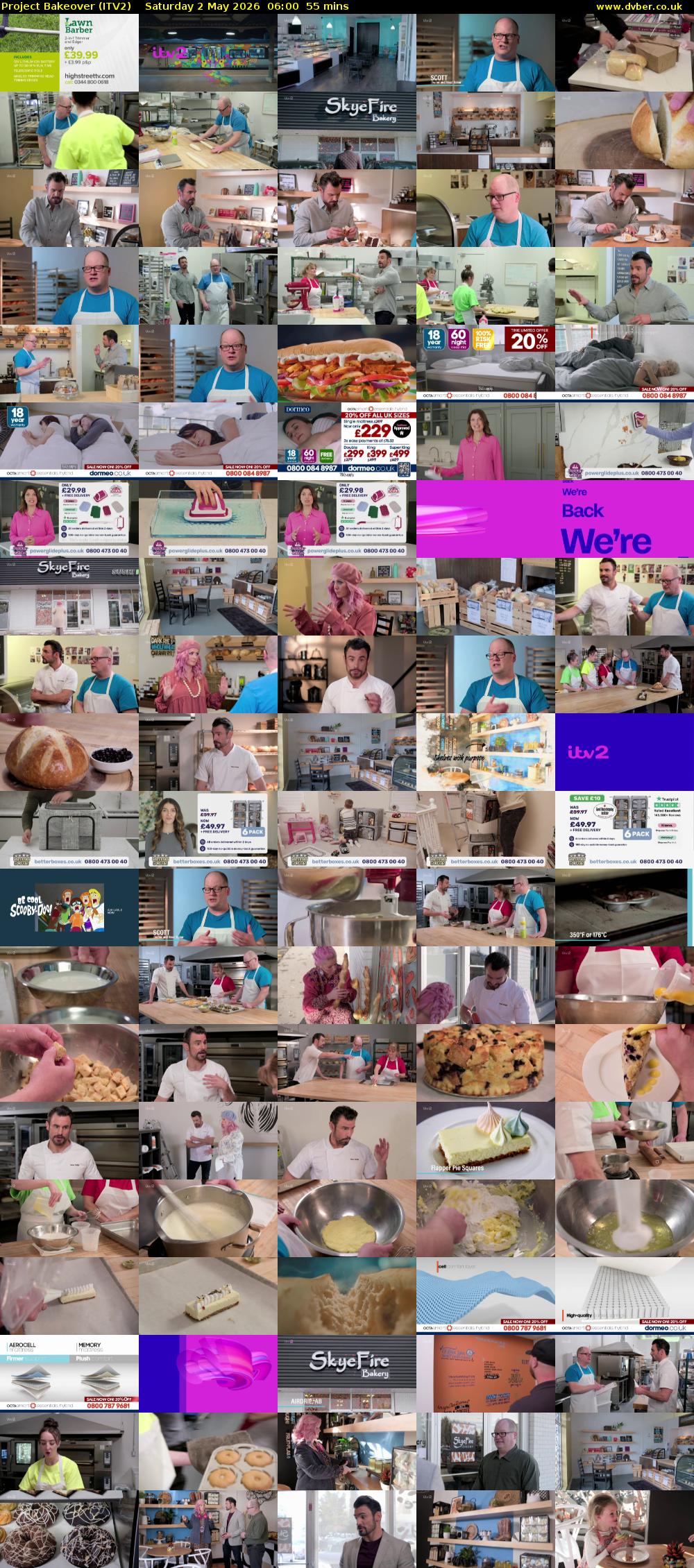 Project Bakeover (ITV2) Saturday 2 May 2026 06:00 - 06:55