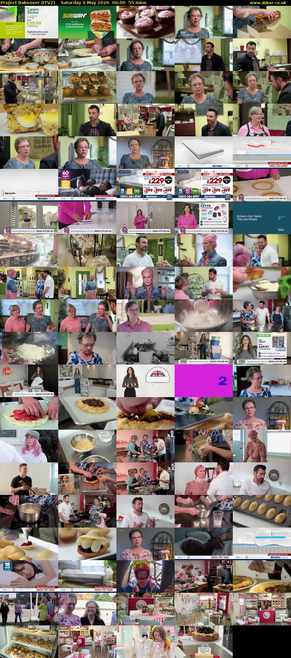 Project Bakeover (ITV2) Saturday 9 May 2026 06:00 - 06:55