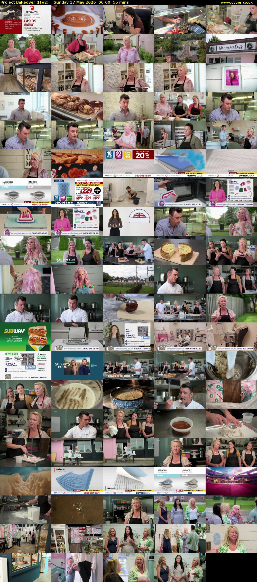 Project Bakeover (ITV2) Sunday 17 May 2026 06:00 - 06:55