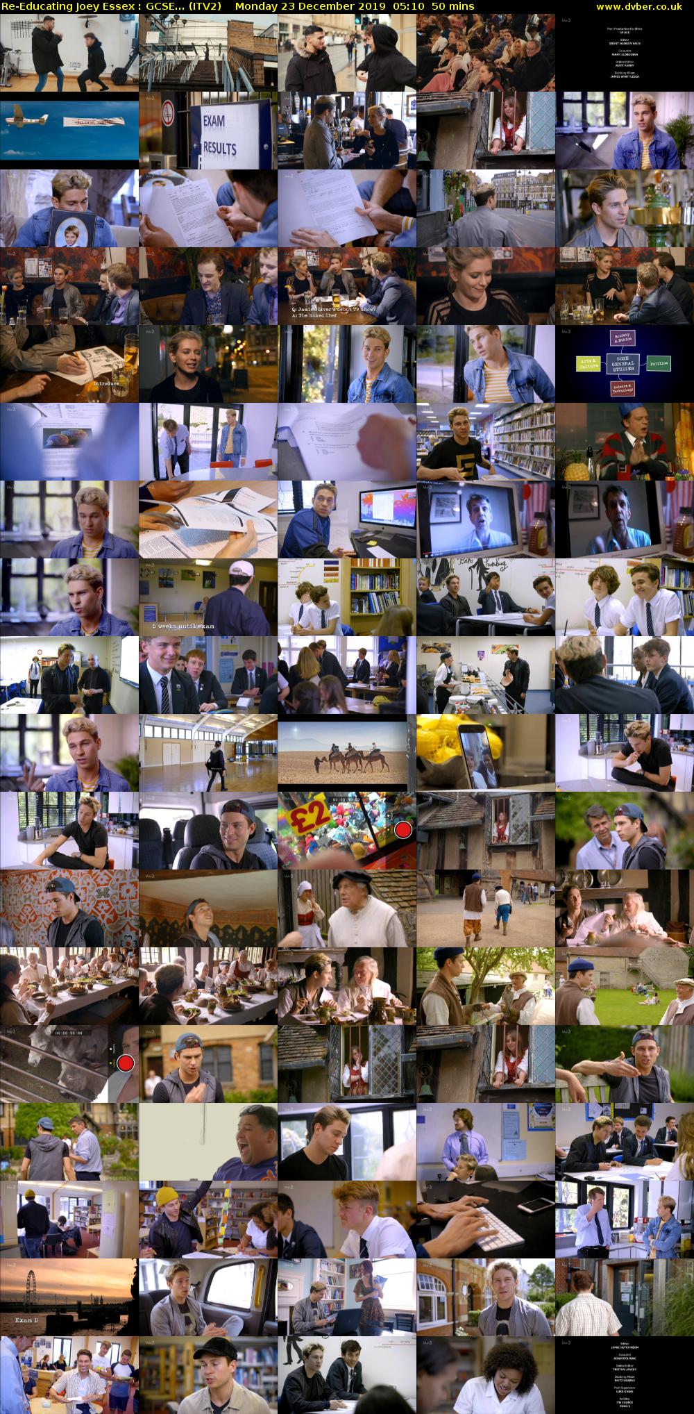 Re-Educating Joey Essex : GCSE... (ITV2) Monday 23 December 2019 05:10 - 06:00