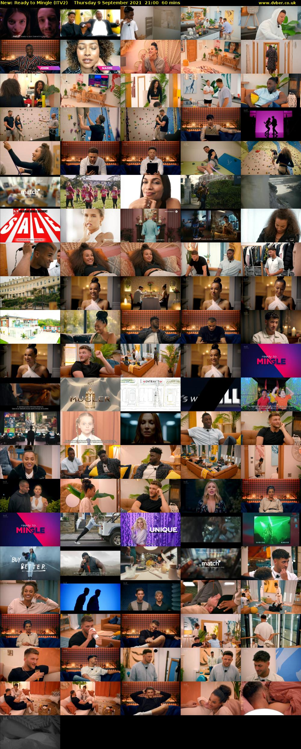 Ready to Mingle (ITV2) Thursday 9 September 2021 21:00 - 22:00