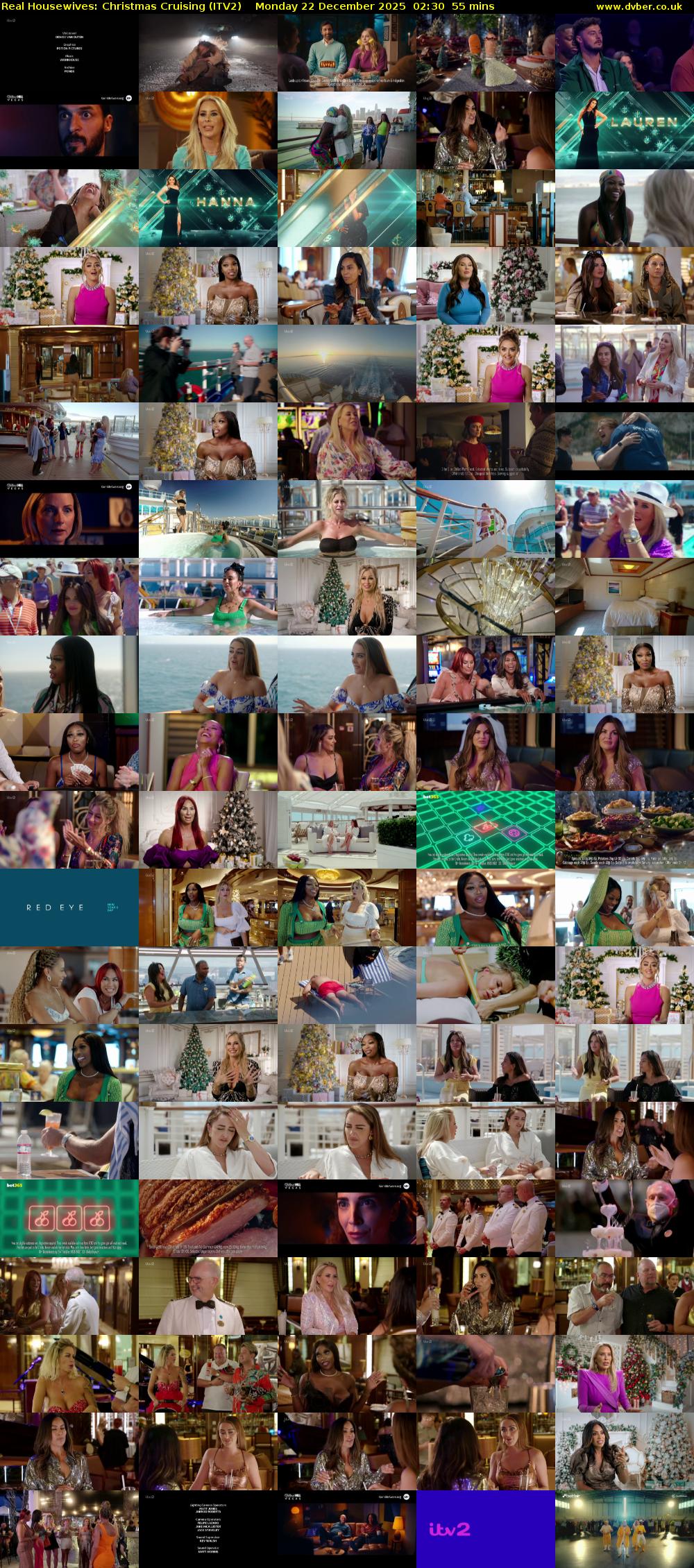 Real Housewives: Christmas Cruising (ITV2) Monday 22 December 2025 02:30 - 03:25