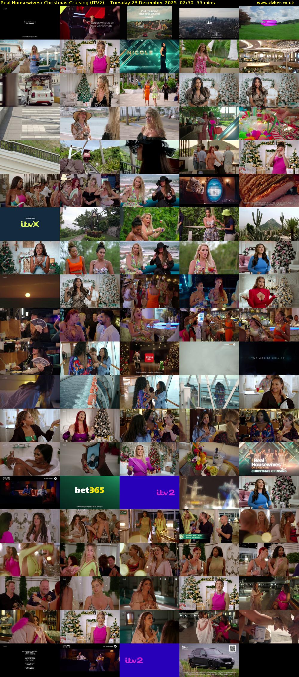 Real Housewives: Christmas Cruising (ITV2) Tuesday 23 December 2025 02:50 - 03:45