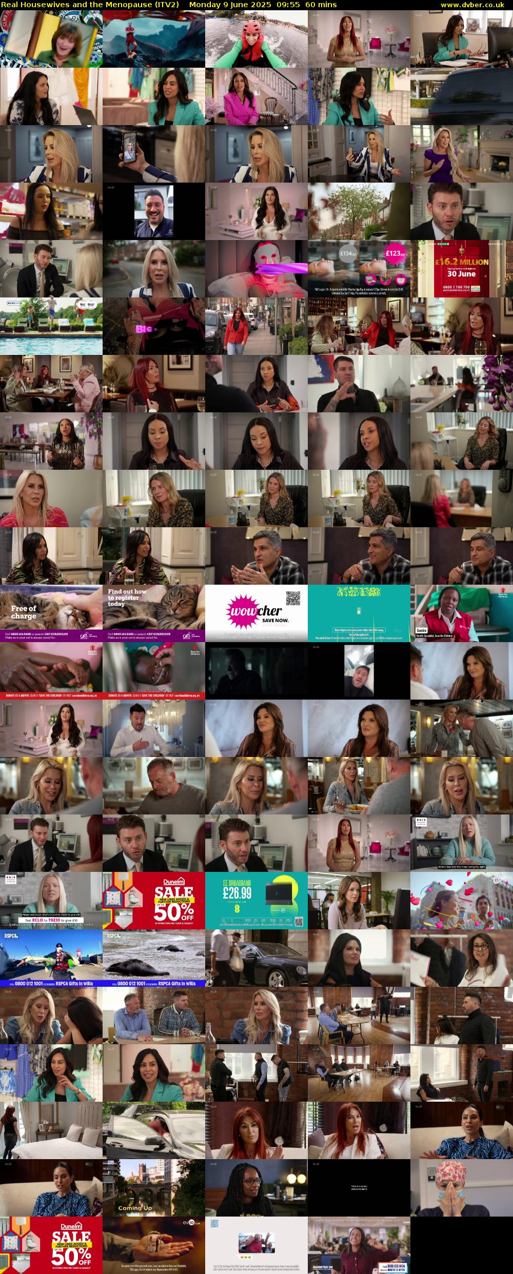 Real Housewives and the Menopause (ITV2) Monday 9 June 2025 09:55 - 10:55