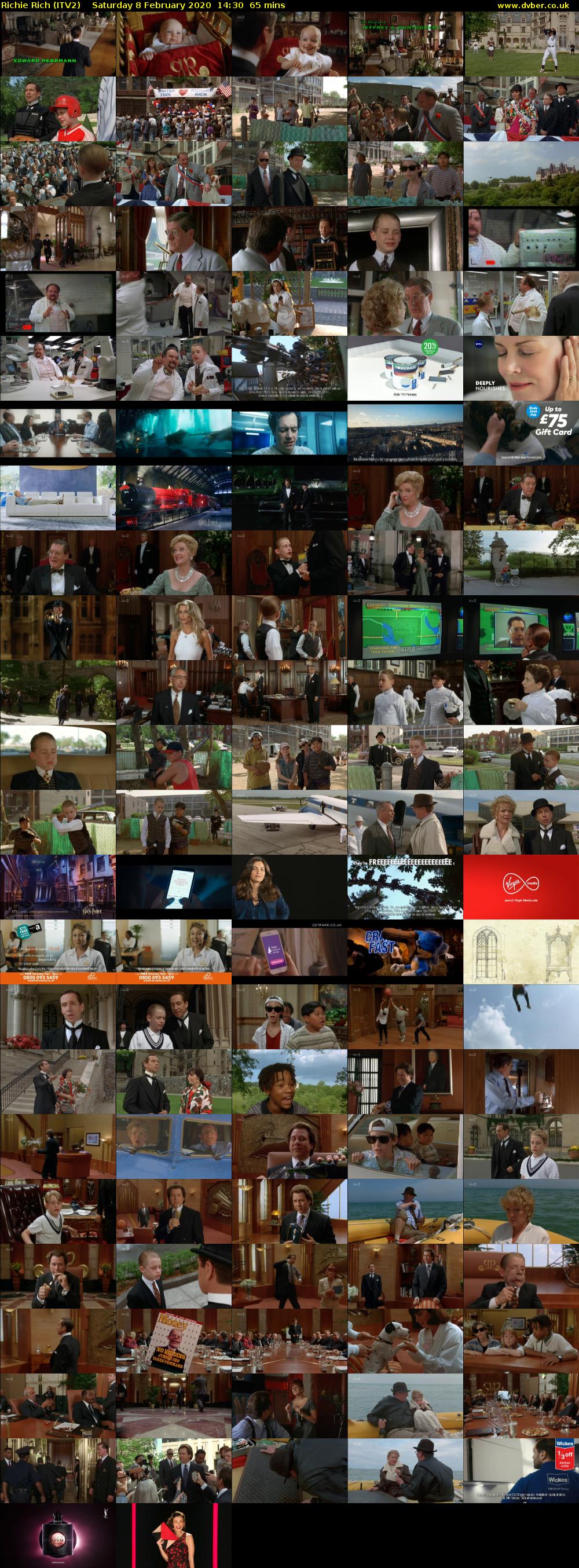 Richie Rich (ITV2) Saturday 8 February 2020 14:30 - 15:35