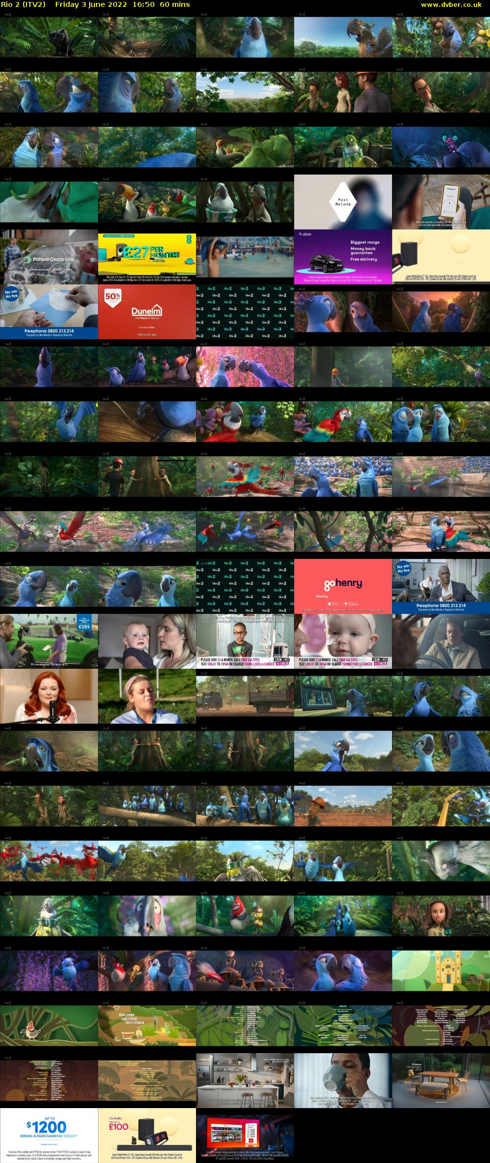 Rio 2 (ITV2) Friday 3 June 2022 16:50 - 17:50