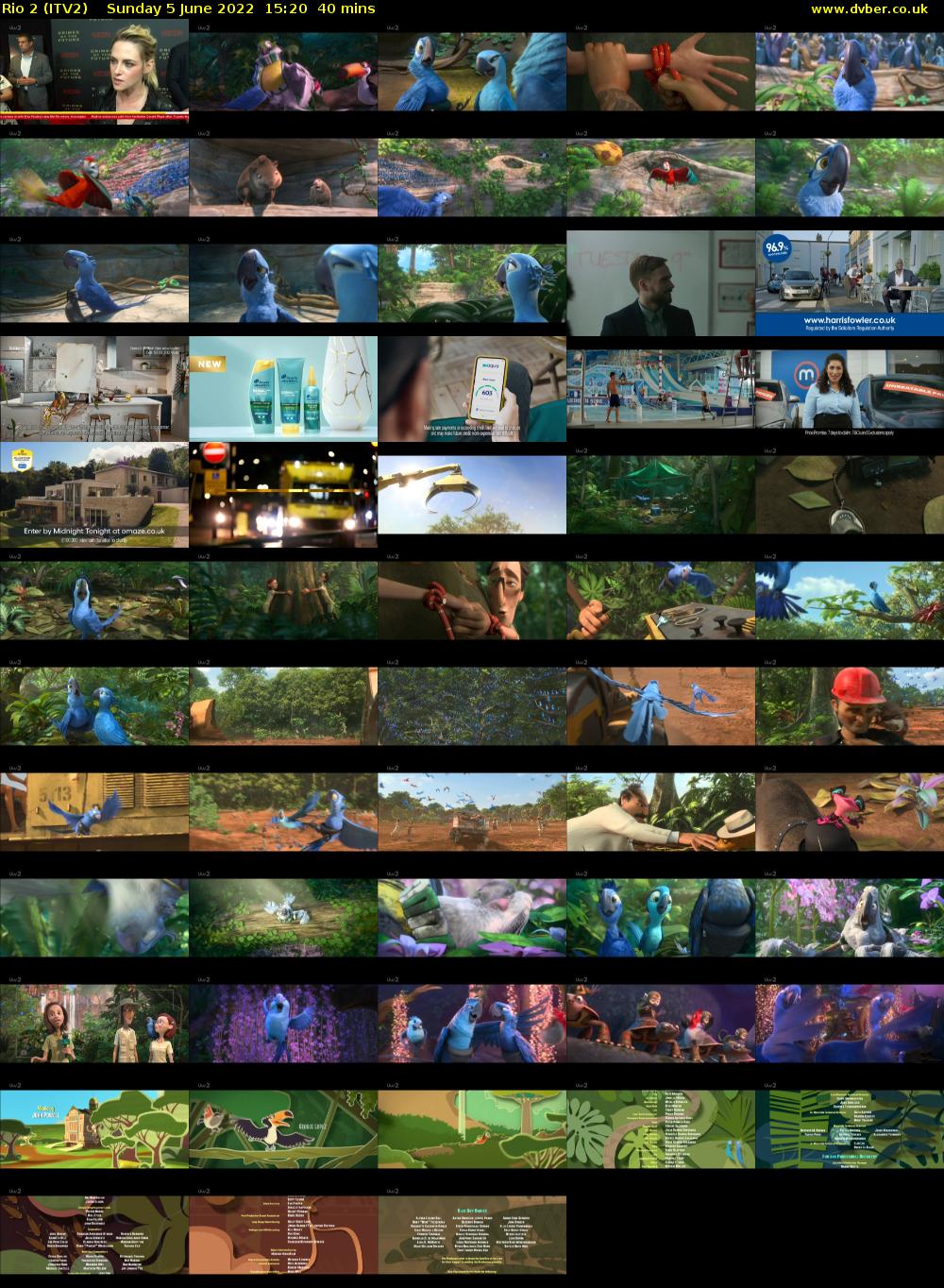 Rio 2 (ITV2) Sunday 5 June 2022 15:20 - 16:00