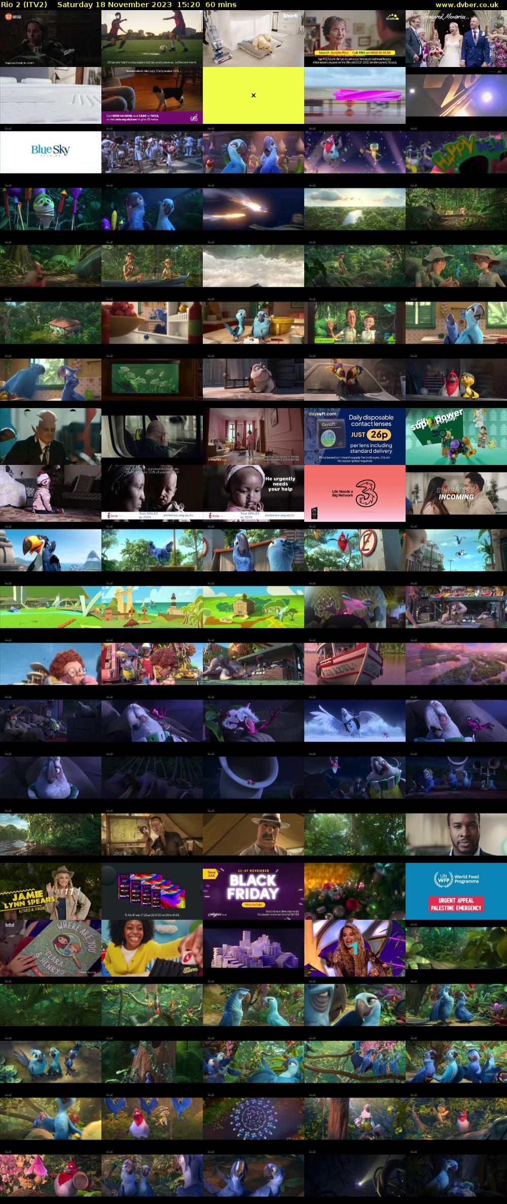 Rio 2 (ITV2) Saturday 18 November 2023 15:20 - 16:20