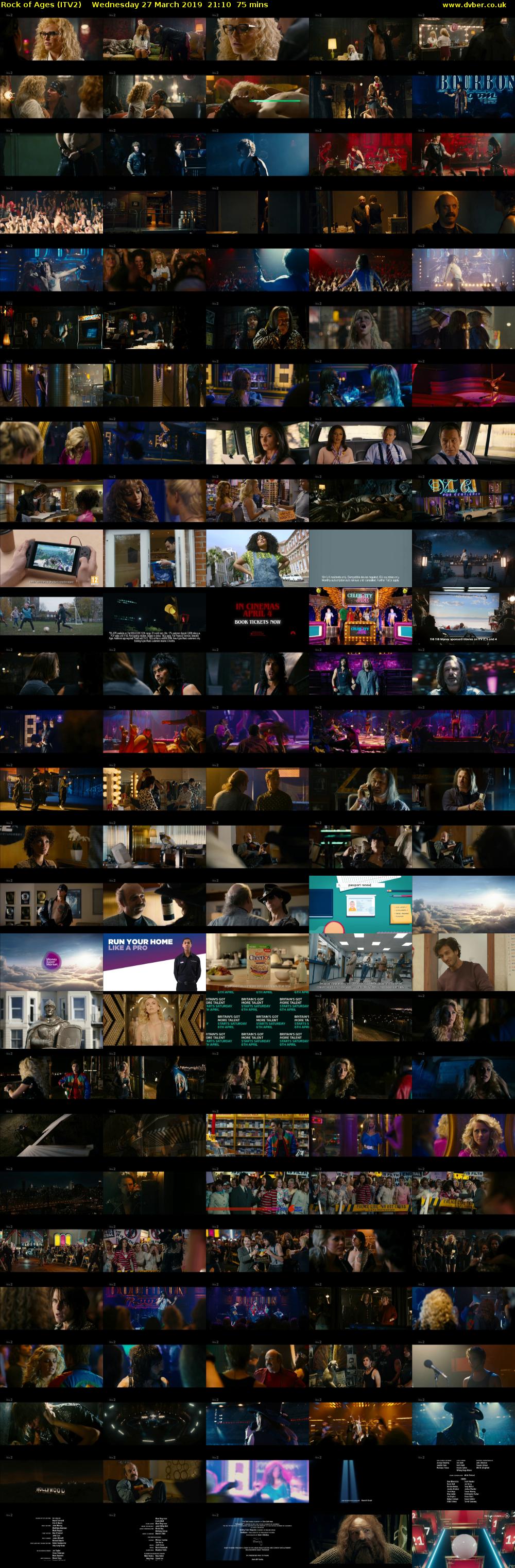 Rock of Ages (ITV2) Wednesday 27 March 2019 21:10 - 22:25