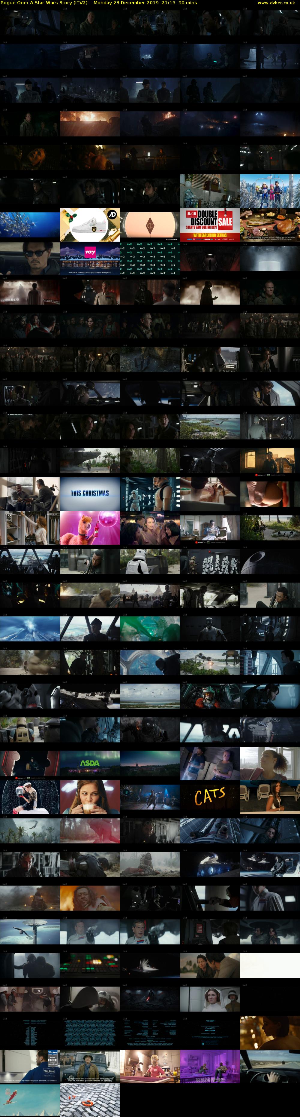 Rogue One: A Star Wars Story (ITV2) Monday 23 December 2019 21:15 - 22:45