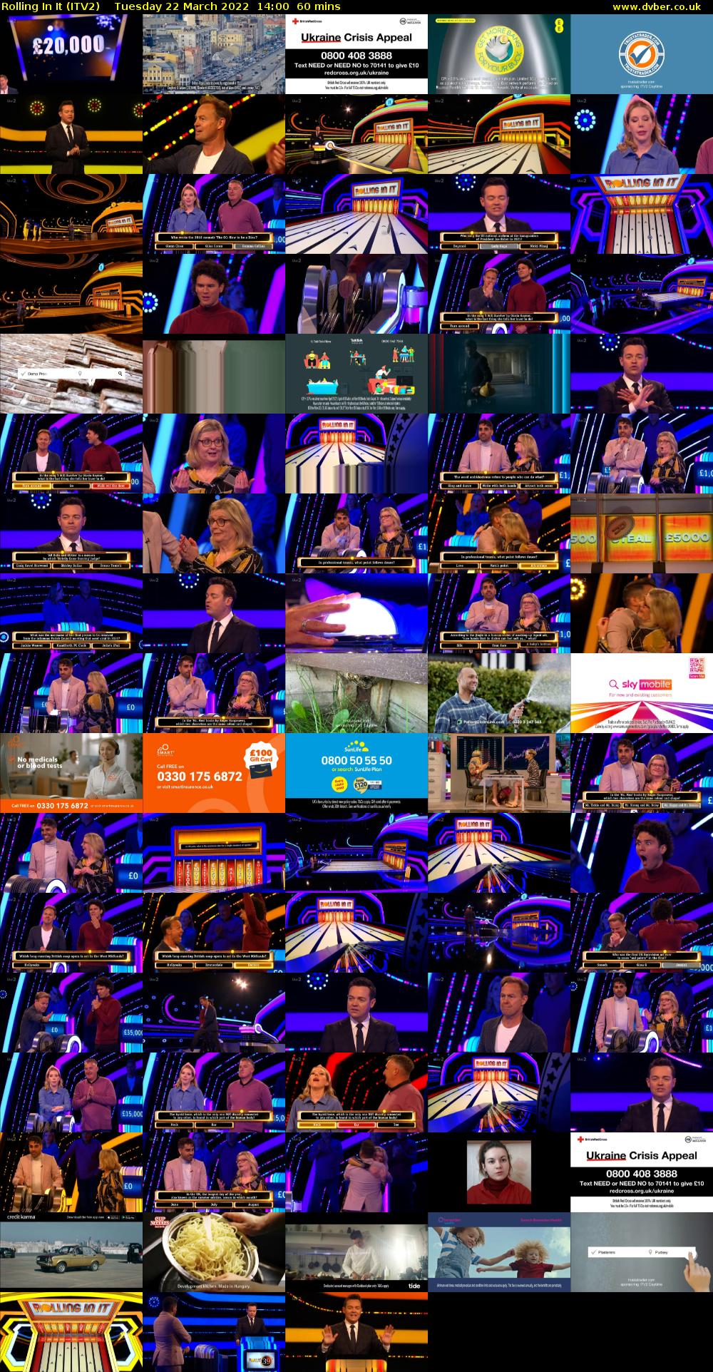 Rolling In It (ITV2) Tuesday 22 March 2022 14:00 - 15:00