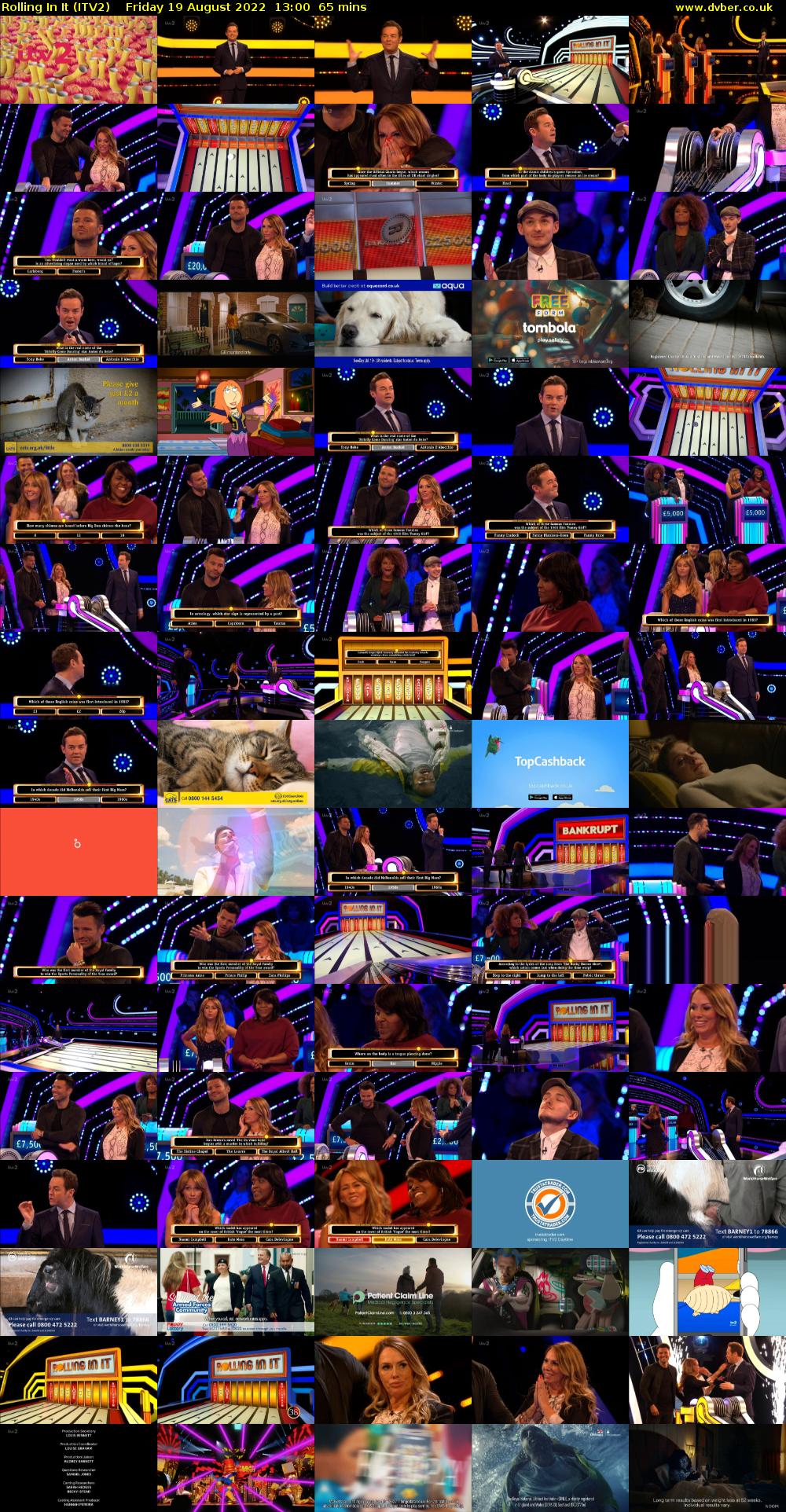 Rolling In It (ITV2) Friday 19 August 2022 13:00 - 14:05
