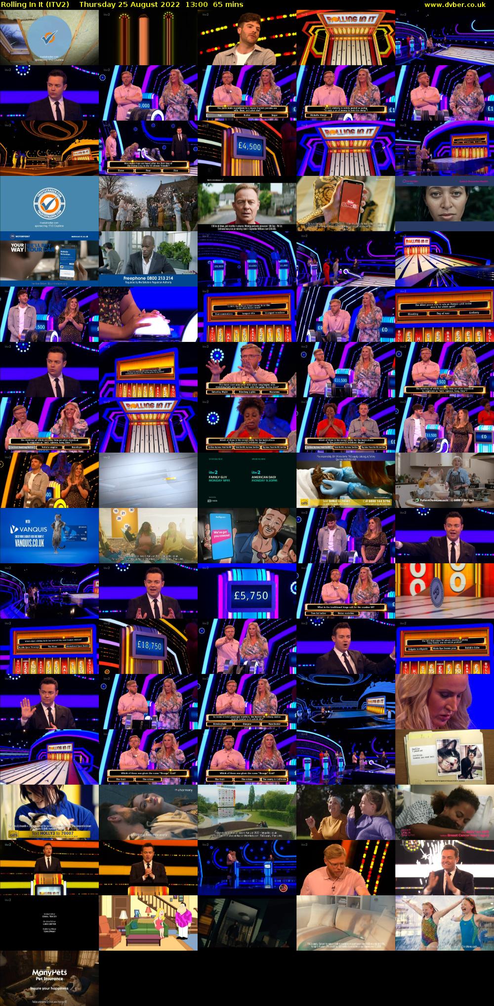 Rolling In It (ITV2) Thursday 25 August 2022 13:00 - 14:05