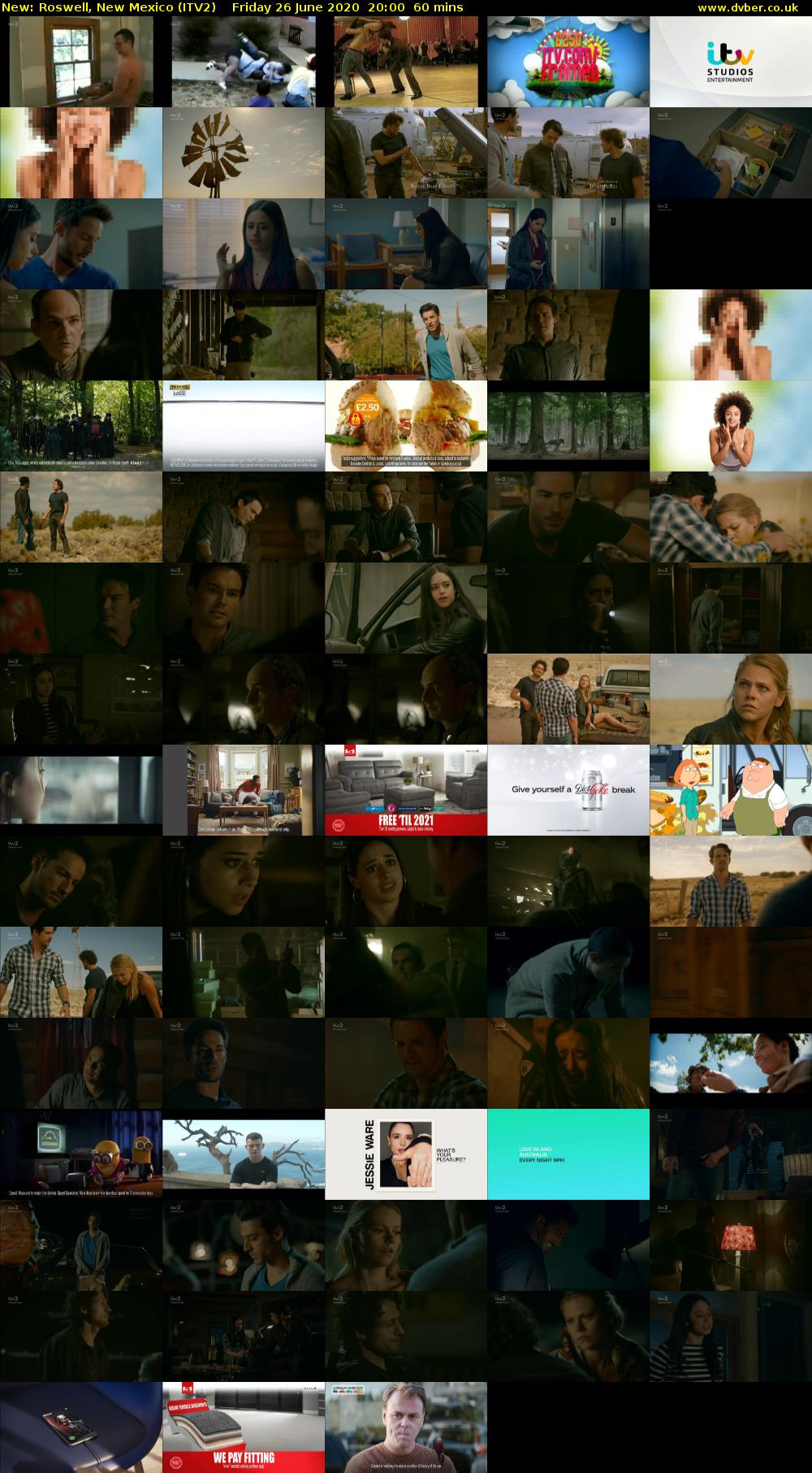 Roswell, New Mexico (ITV2) Friday 26 June 2020 20:00 - 21:00