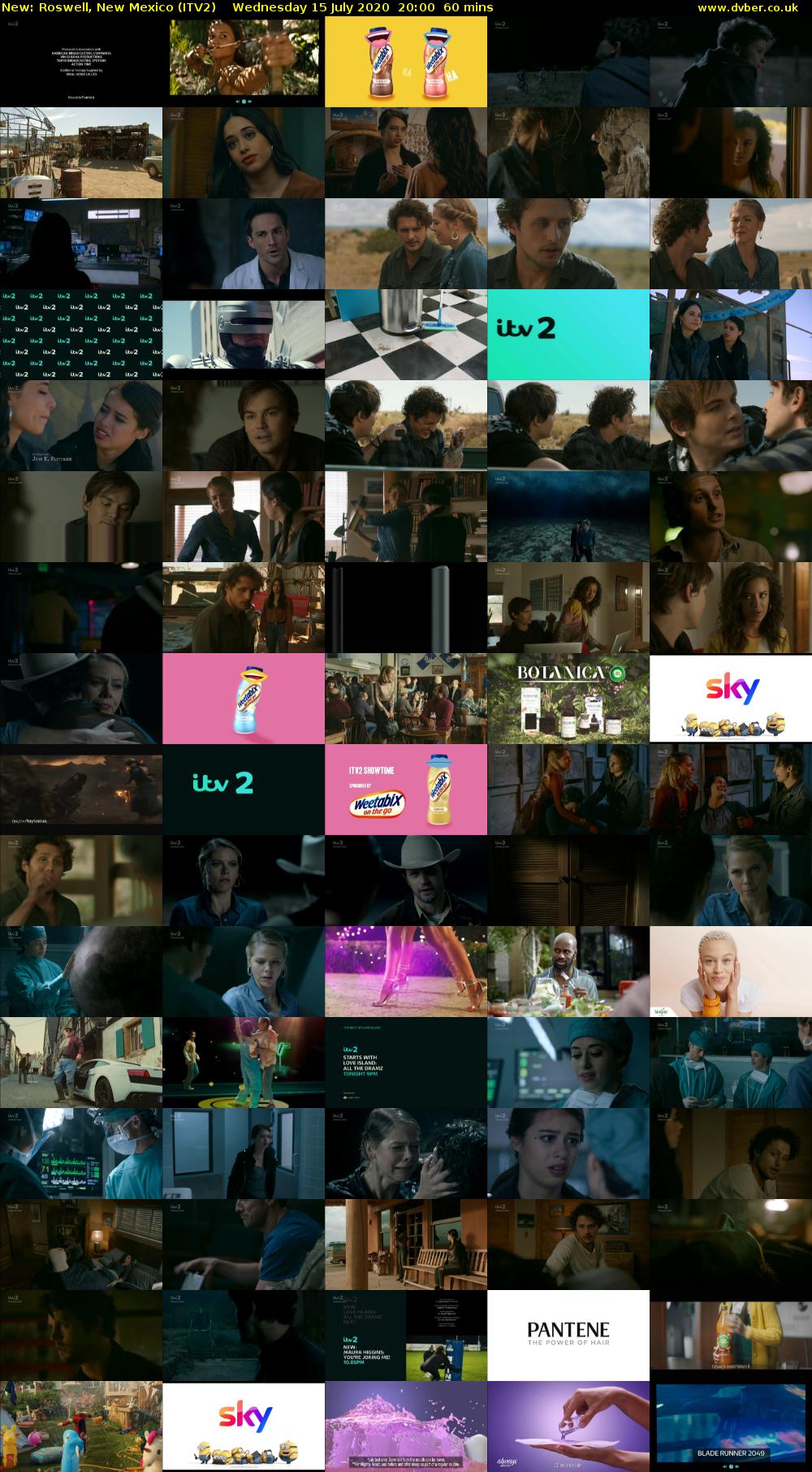 Roswell, New Mexico (ITV2) Wednesday 15 July 2020 20:00 - 21:00