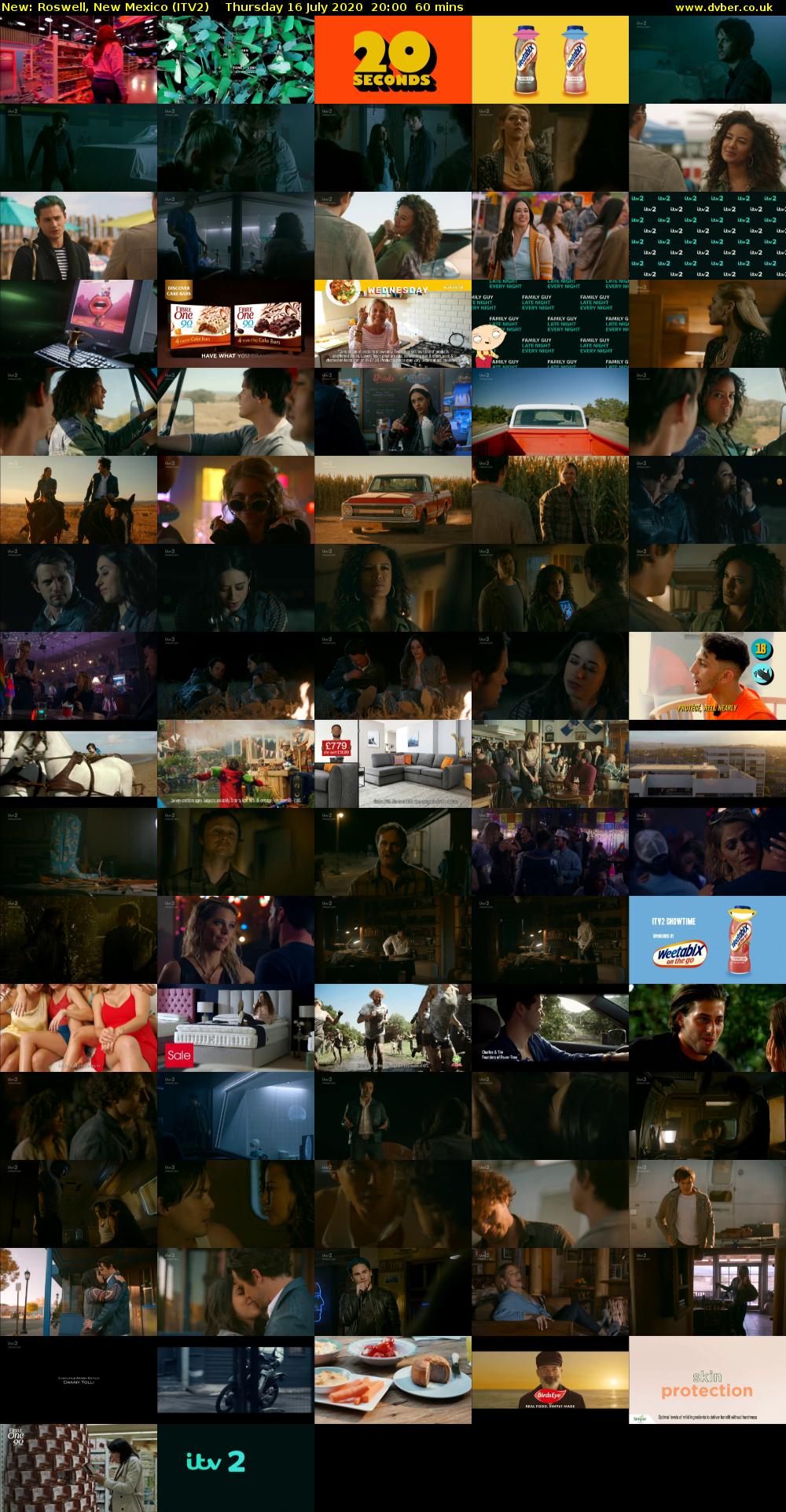 Roswell, New Mexico (ITV2) Thursday 16 July 2020 20:00 - 21:00