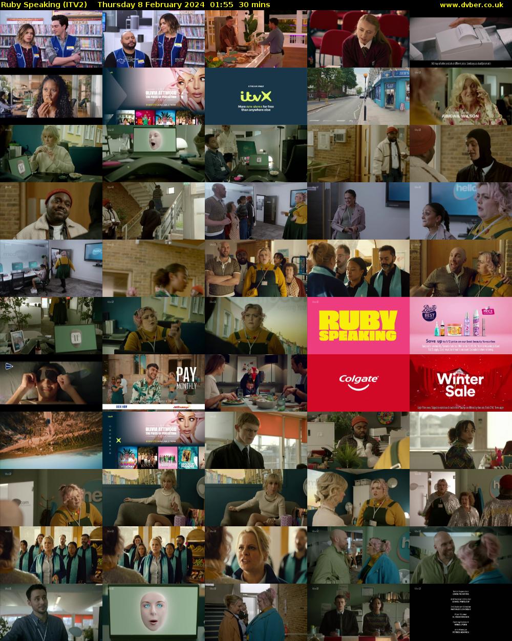 Ruby Speaking (ITV2) Thursday 8 February 2024 01:55 - 02:25