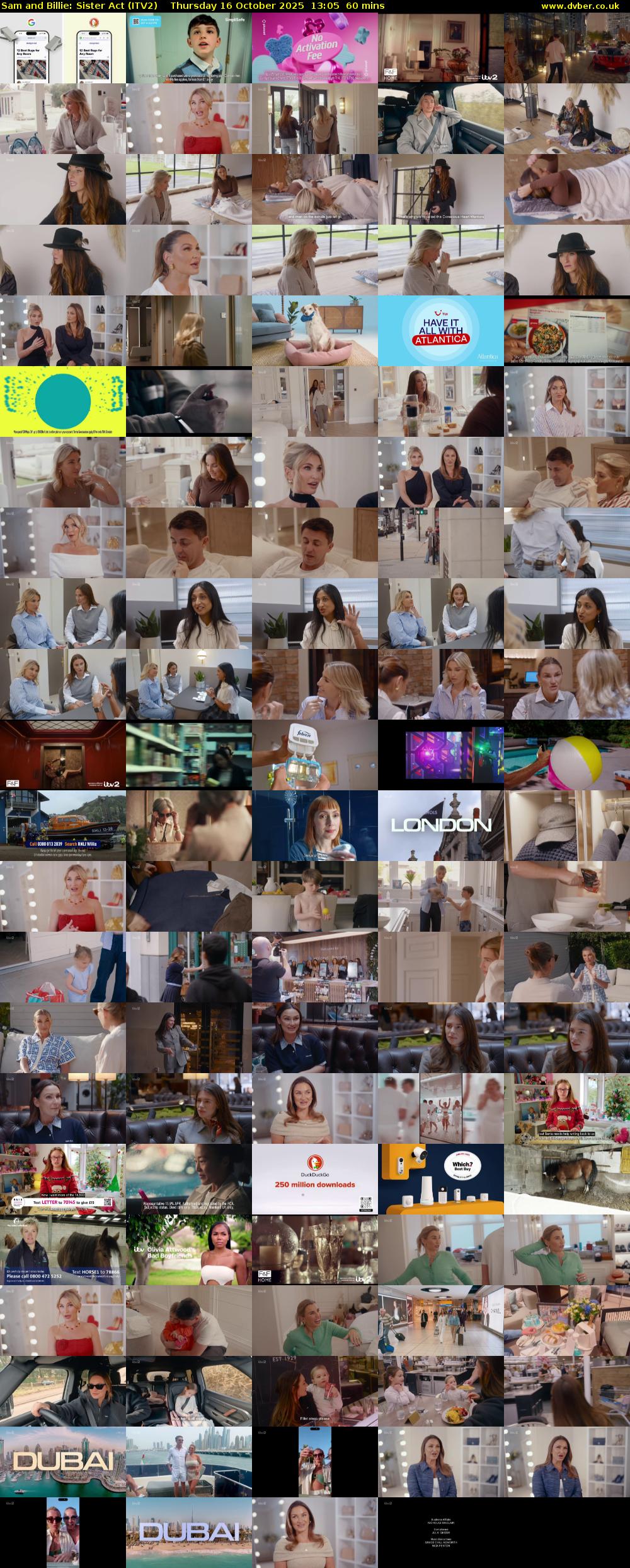 Sam and Billie: Sister Act (ITV2) Thursday 16 October 2025 13:05 - 14:05