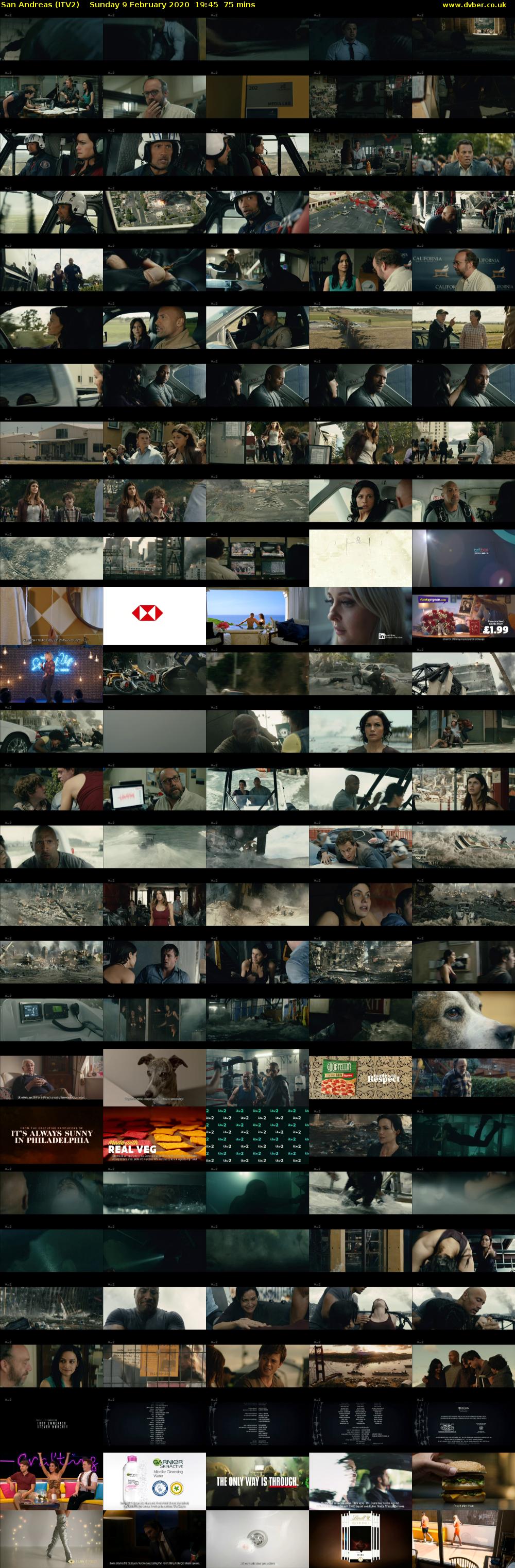San Andreas (ITV2) Sunday 9 February 2020 19:45 - 21:00