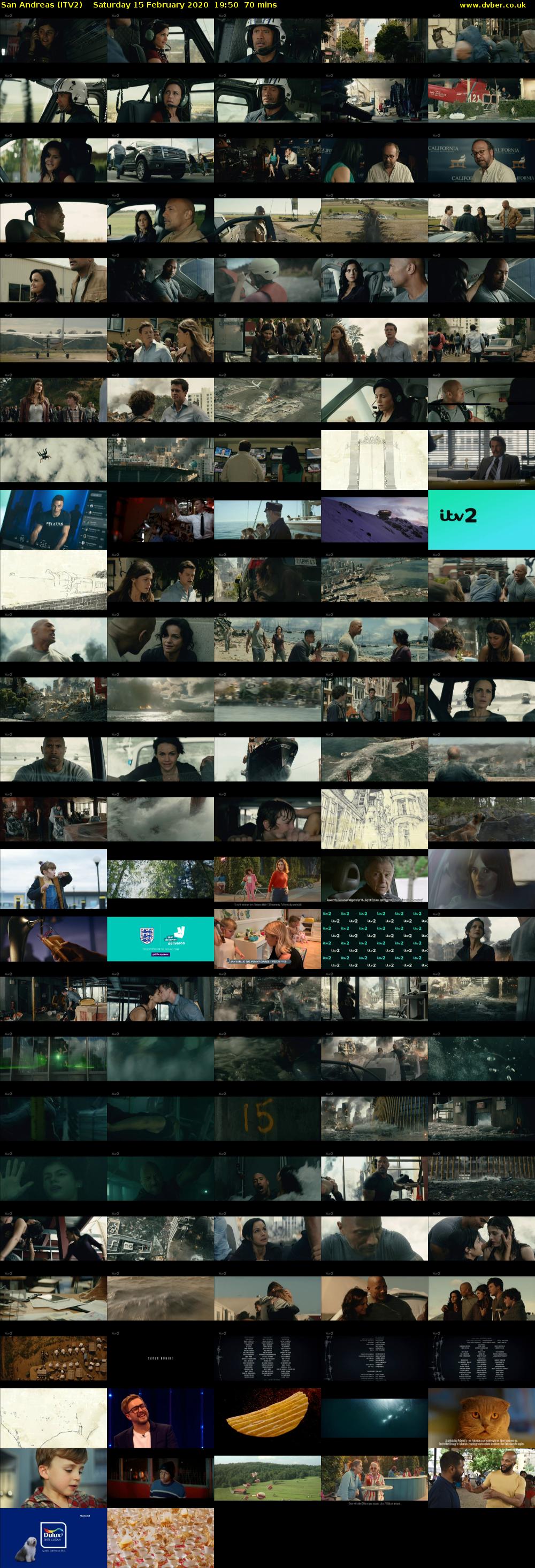 San Andreas (ITV2) Saturday 15 February 2020 19:50 - 21:00