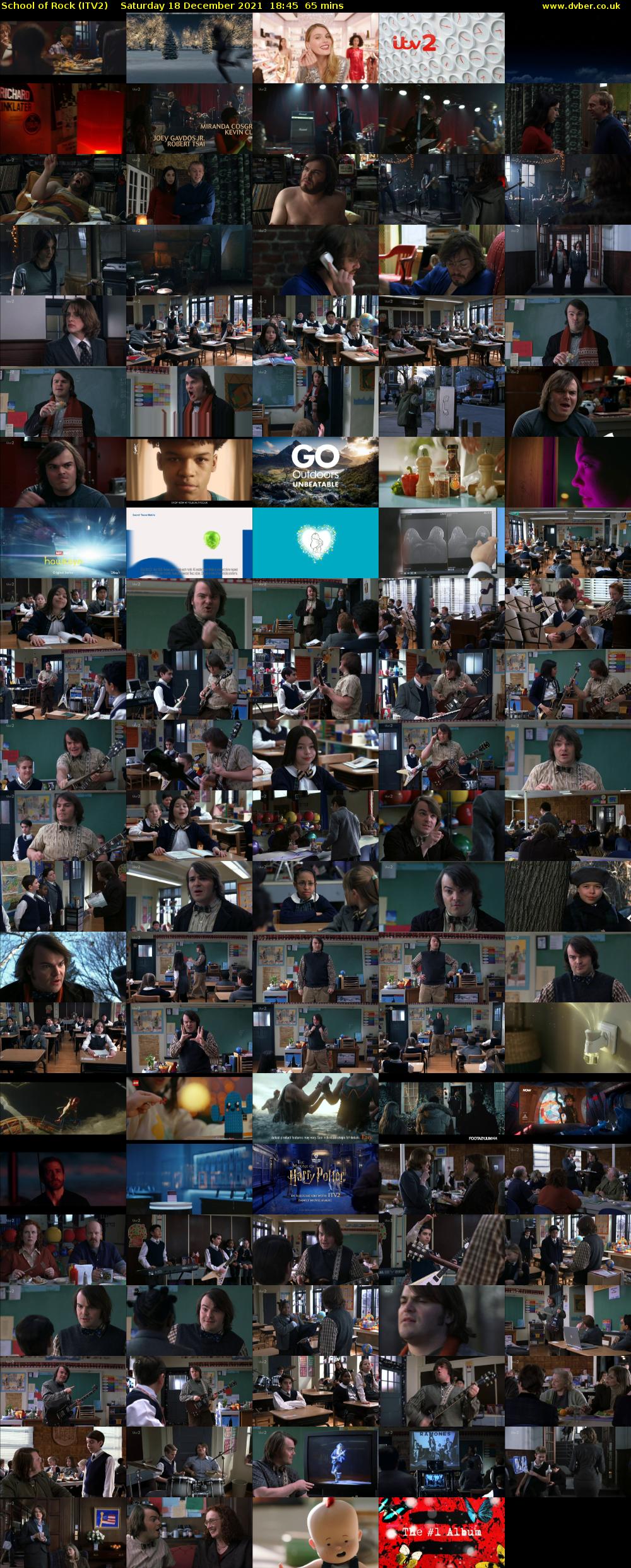 School of Rock (ITV2) Saturday 18 December 2021 18:45 - 19:50