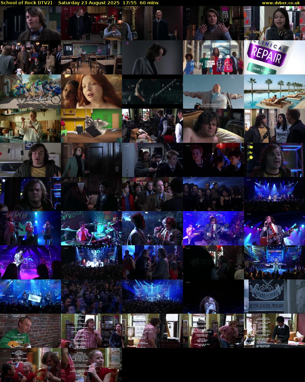 School of Rock (ITV2) Saturday 23 August 2025 17:55 - 18:55