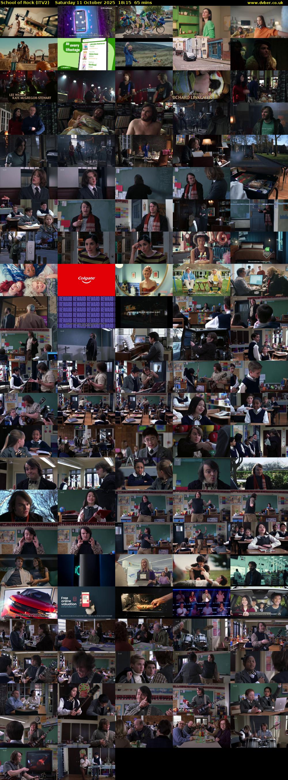 School of Rock (ITV2) Saturday 11 October 2025 18:15 - 19:20