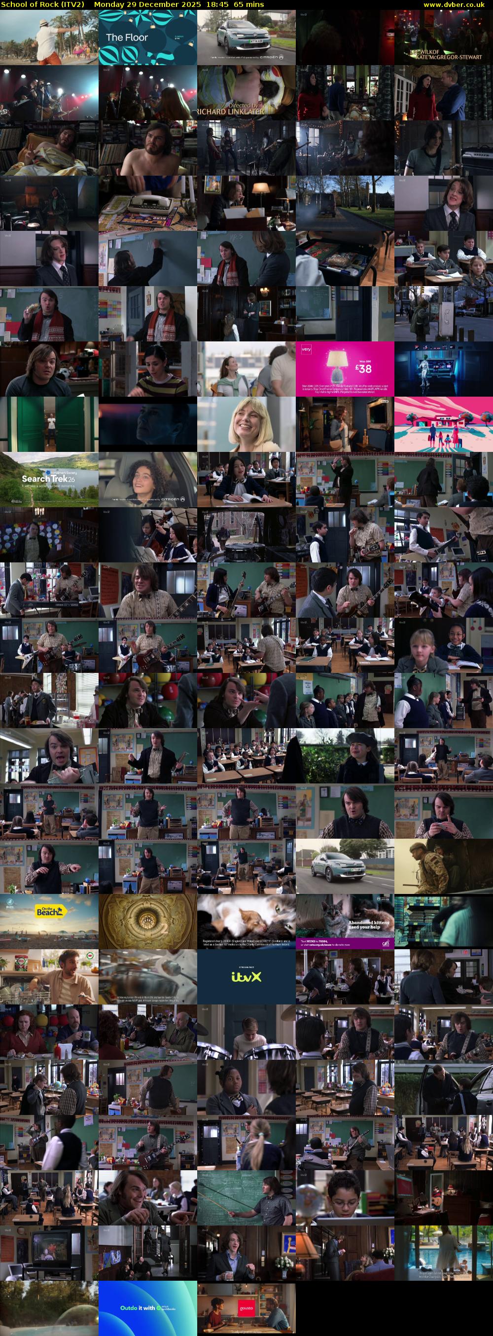 School of Rock (ITV2) Monday 29 December 2025 18:45 - 19:50