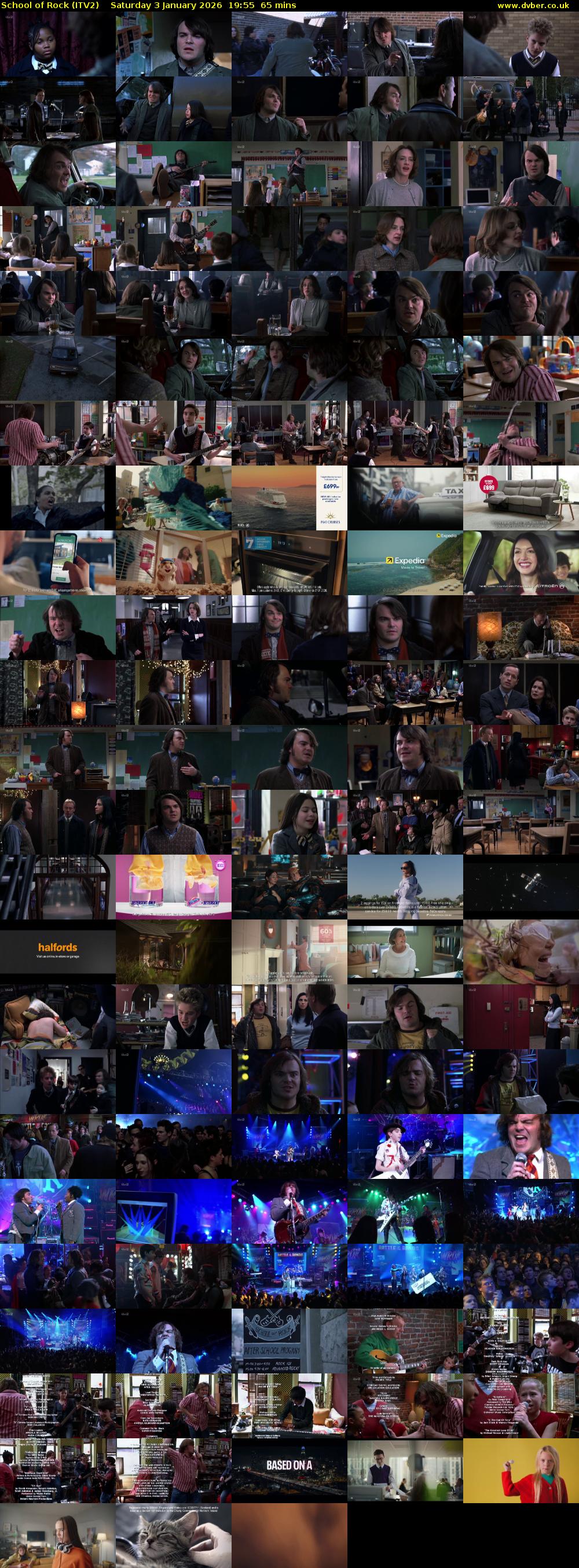 School of Rock (ITV2) Saturday 3 January 2026 19:55 - 21:00