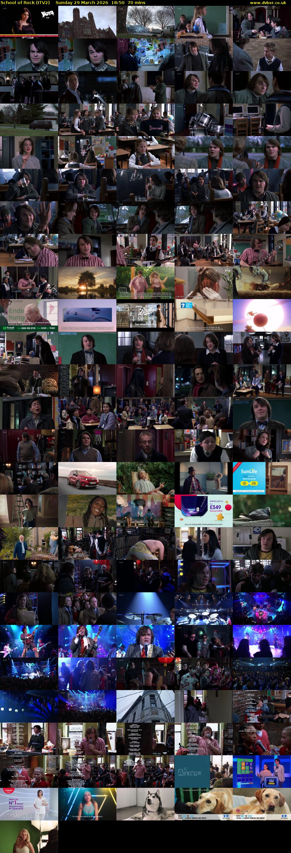 School of Rock (ITV2) Sunday 29 March 2026 18:50 - 20:00