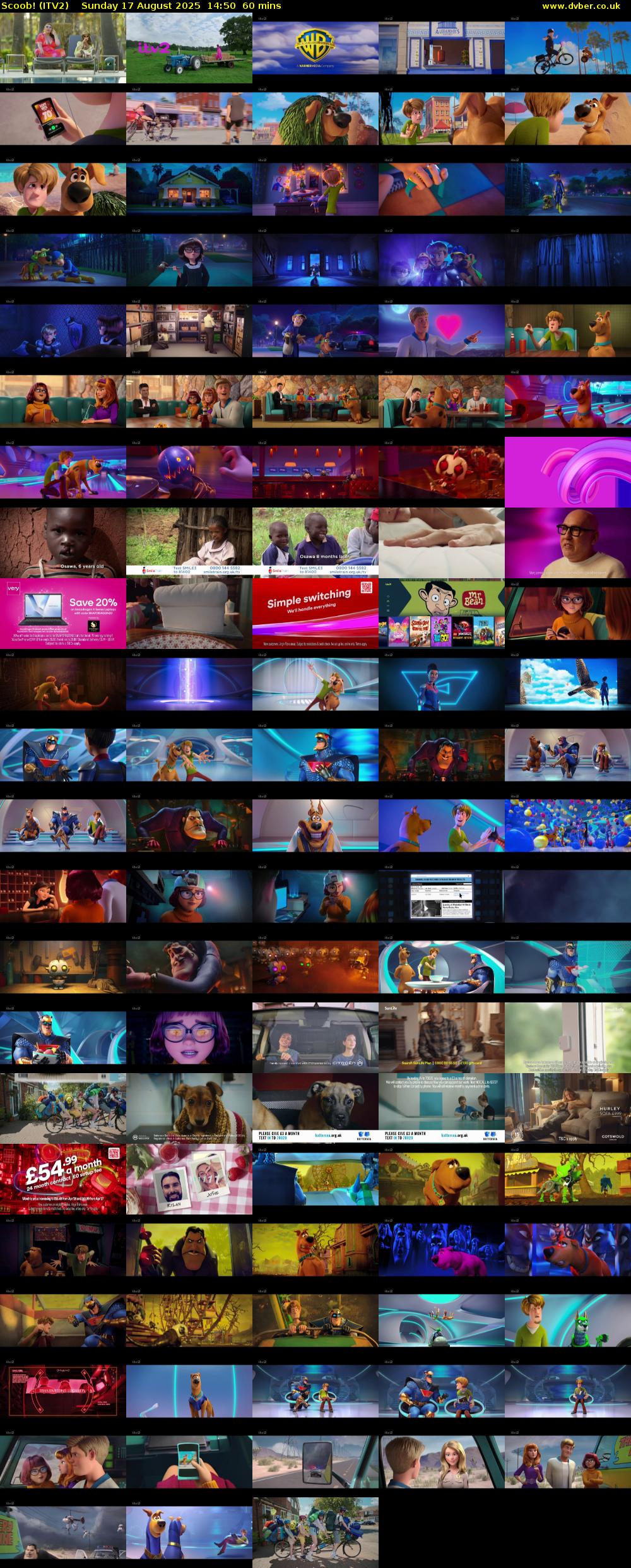 Scoob! (ITV2) Sunday 17 August 2025 14:50 - 15:50