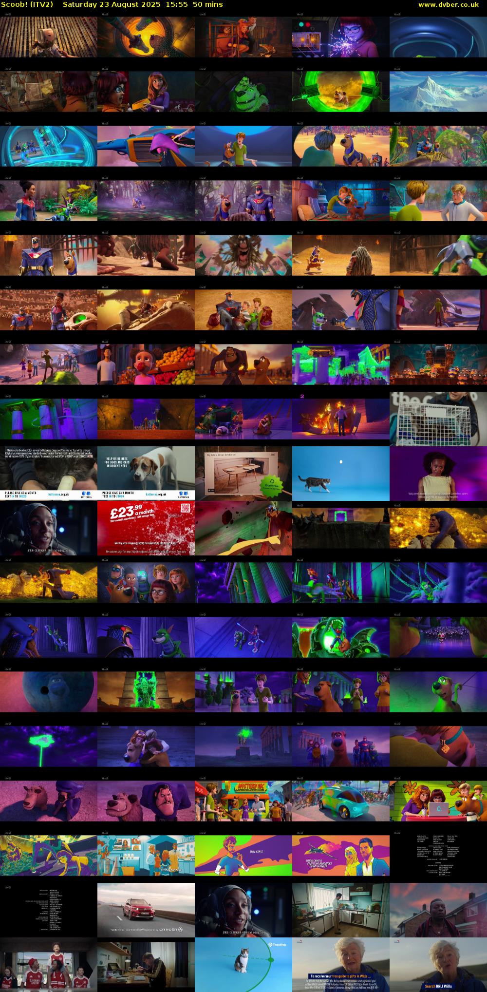 Scoob! (ITV2) Saturday 23 August 2025 15:55 - 16:45
