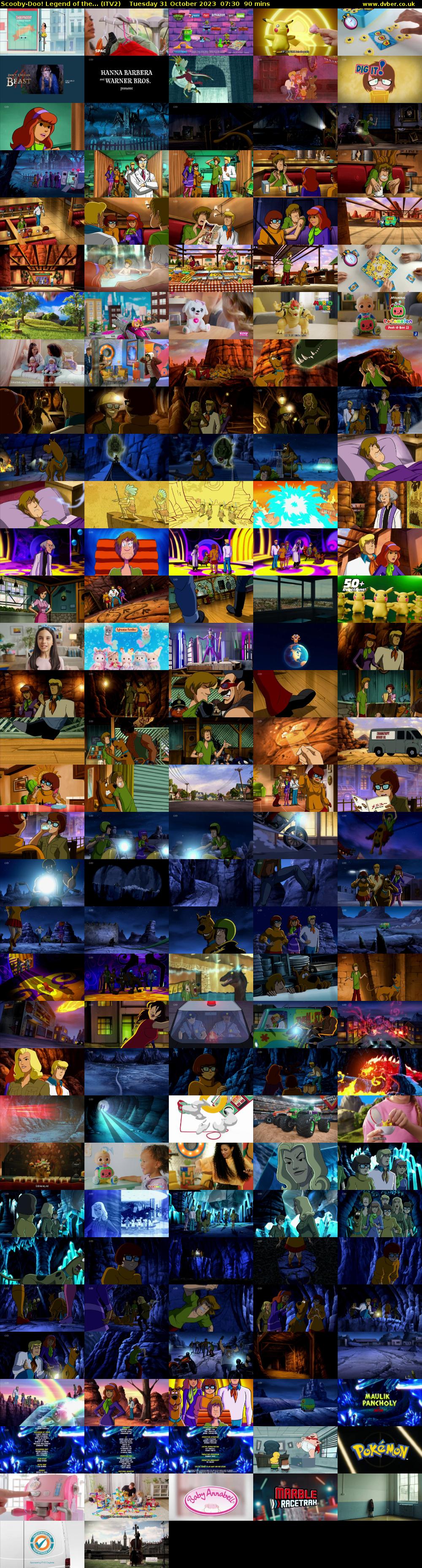 Scooby-Doo! Legend of the... (ITV2) Tuesday 31 October 2023 07:30 - 09:00