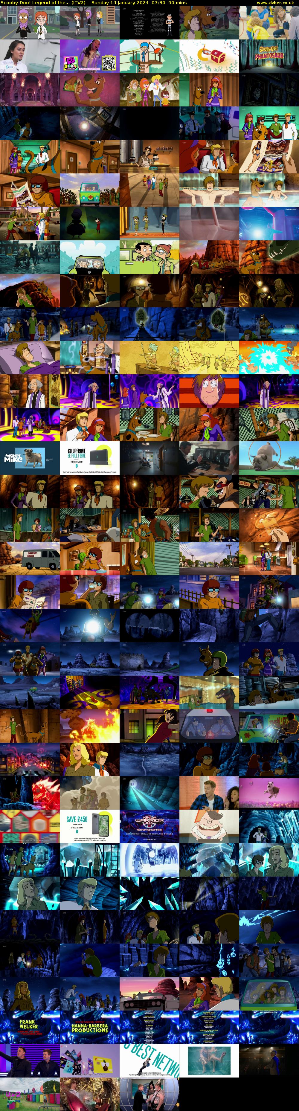 Scooby-Doo! Legend of the... (ITV2) Sunday 14 January 2024 07:30 - 09:00