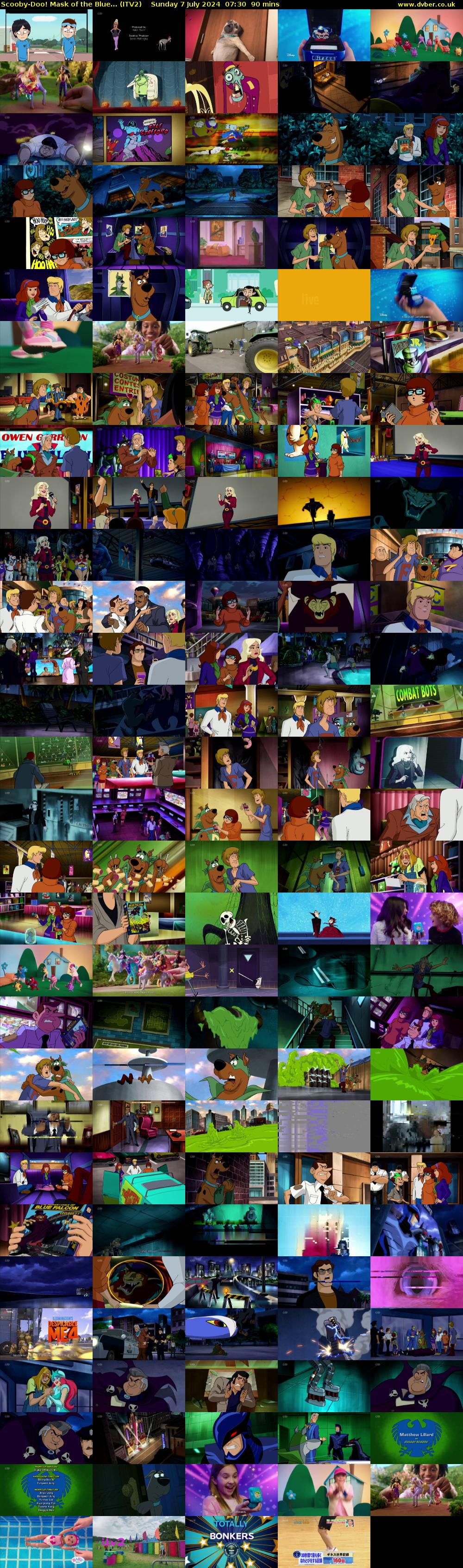Scooby-Doo! Mask of the Blue... (ITV2) Sunday 7 July 2024 07:30 - 09:00