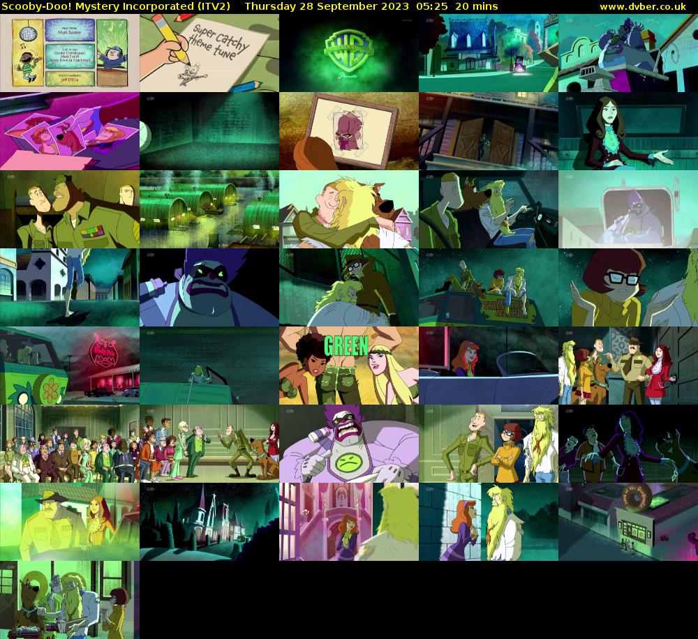 Scooby-Doo! Mystery Incorporated (ITV2) Thursday 28 September 2023 05:25 - 05:45