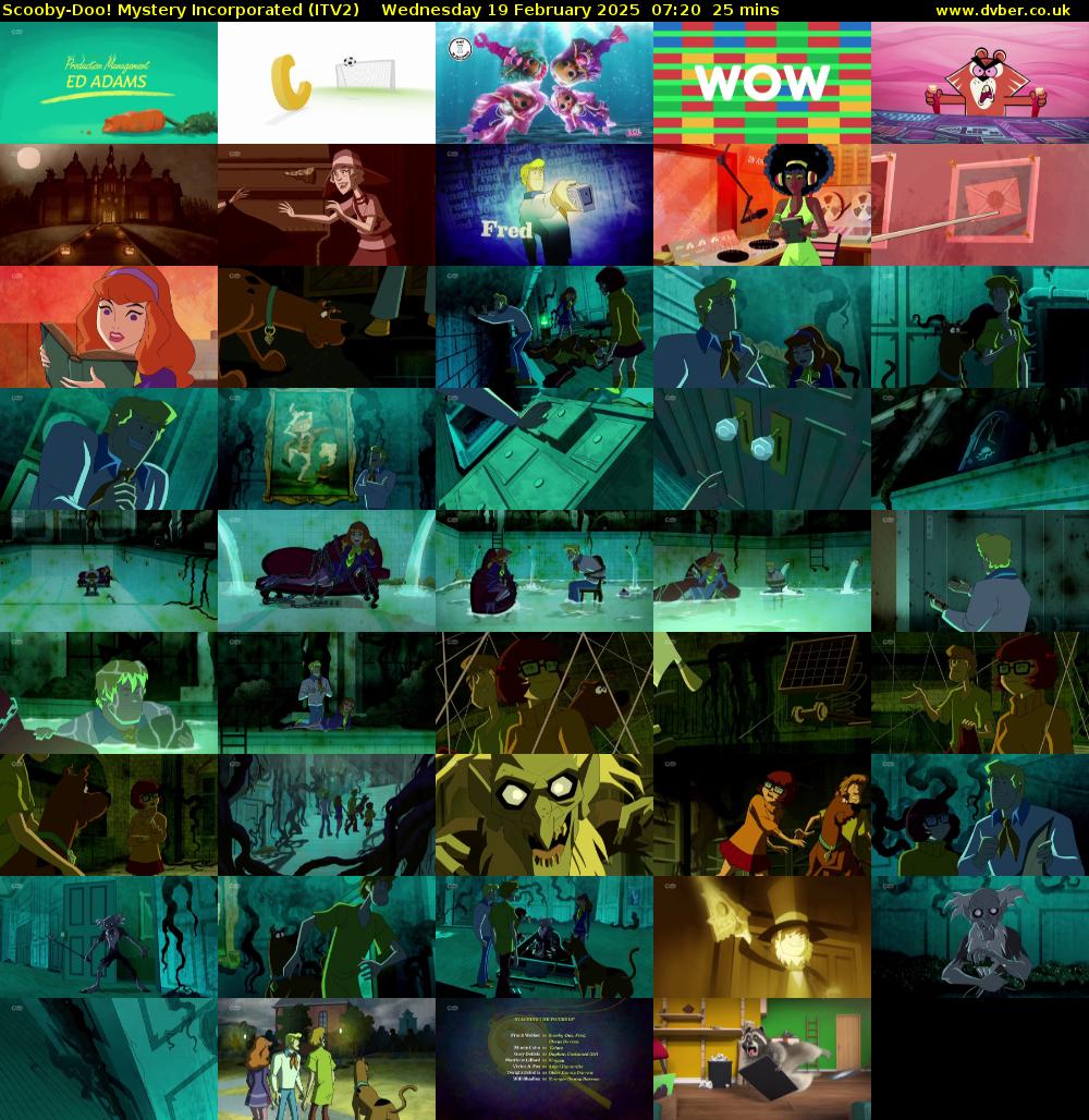 Scooby-Doo! Mystery Incorporated (ITV2) Wednesday 19 February 2025 07:20 - 07:45