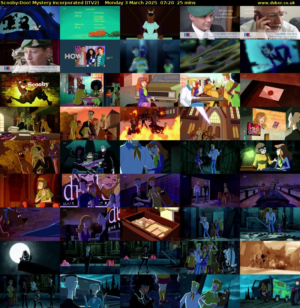 Scooby-Doo! Mystery Incorporated (ITV2) Monday 3 March 2025 07:20 - 07:45